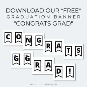 graduation banner printable