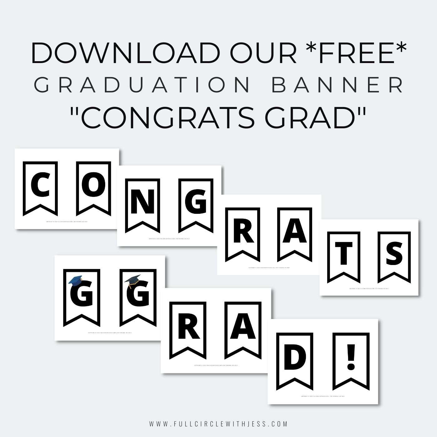 Graduation Banner Printable
