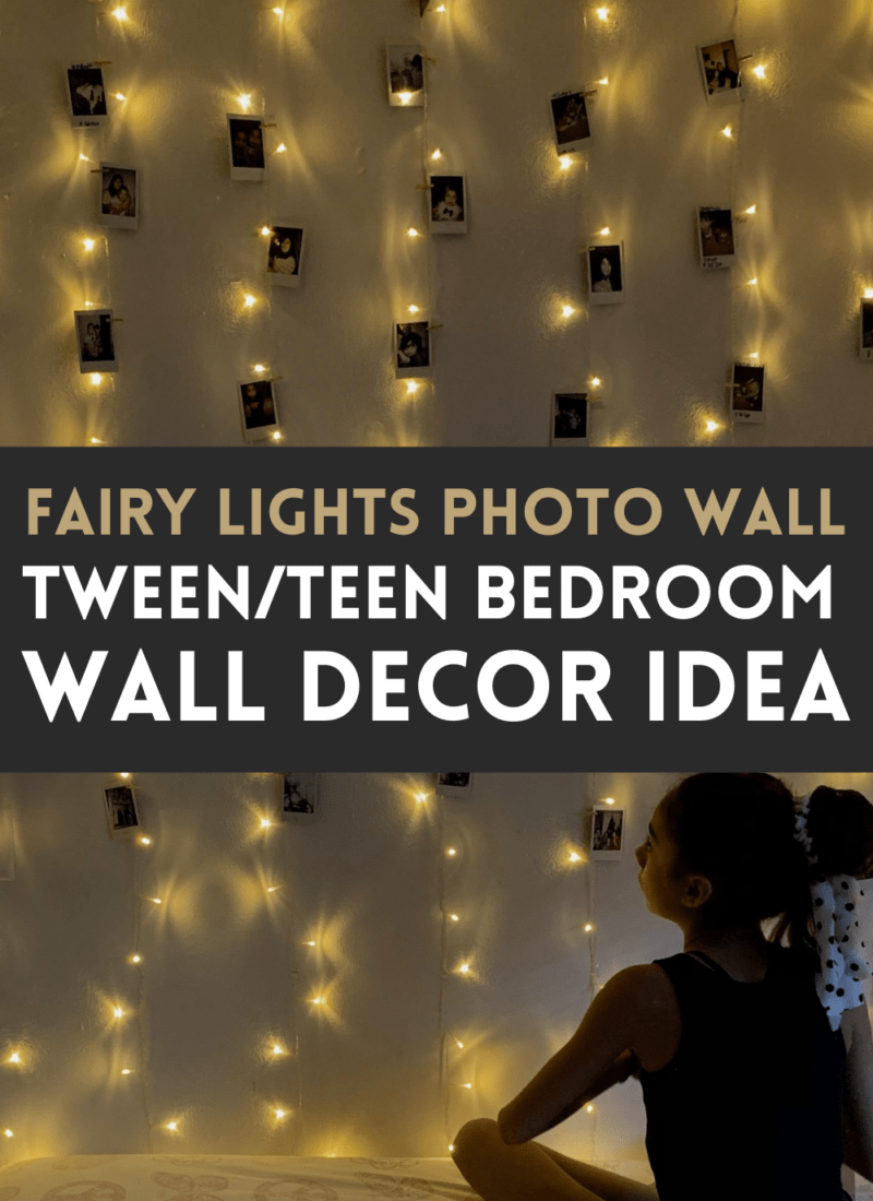 Fairy Lights Photo Wall | Tween/Teen Bedroom Wall Decor Idea