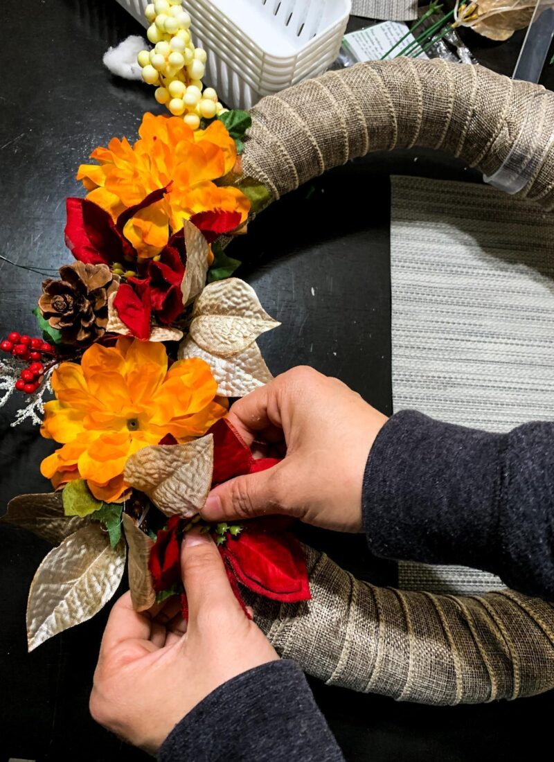 DIY Dollar Tree Wreath | How I Made A Fall Wreath With All Dollar Store Supplies