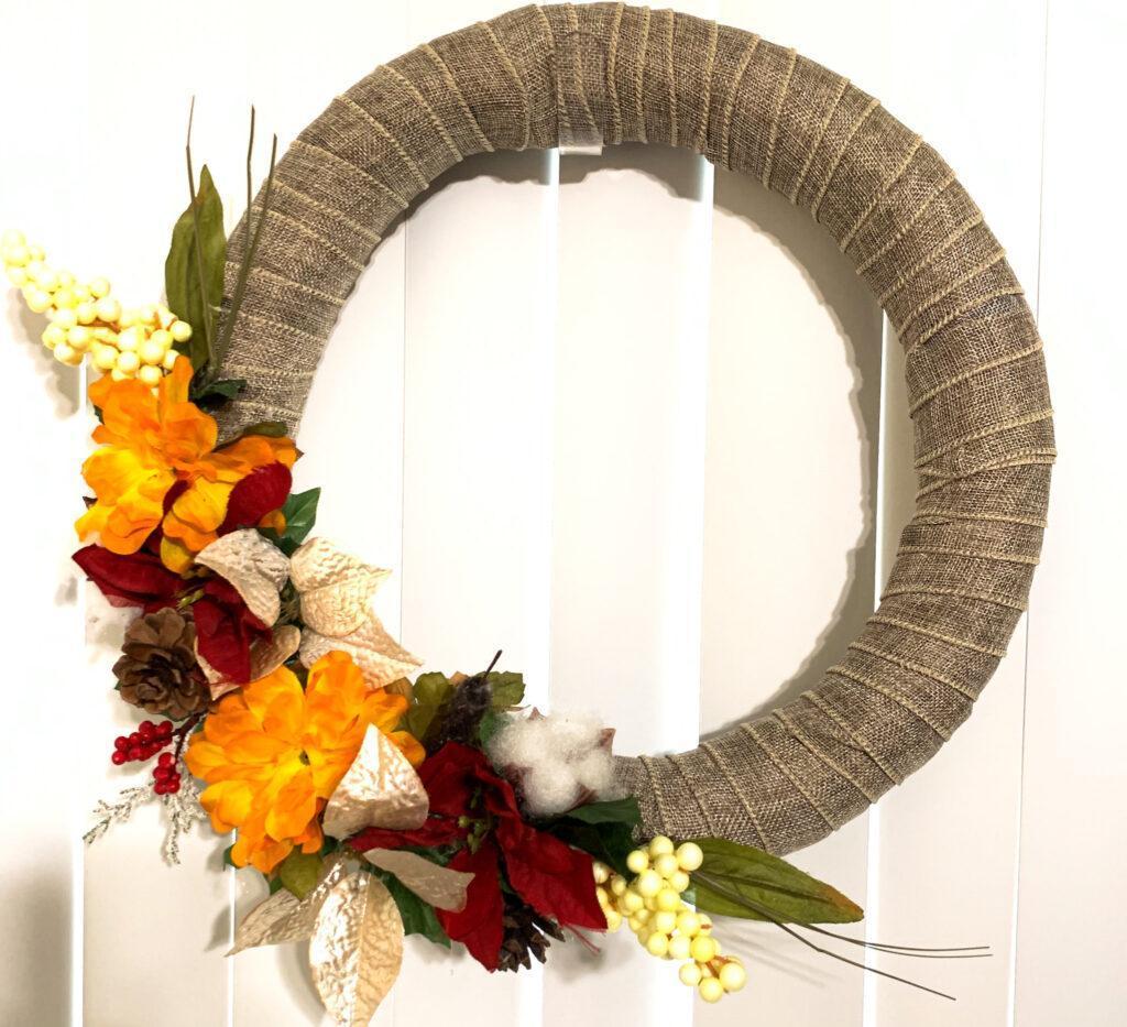 dollar tree wreath supplies