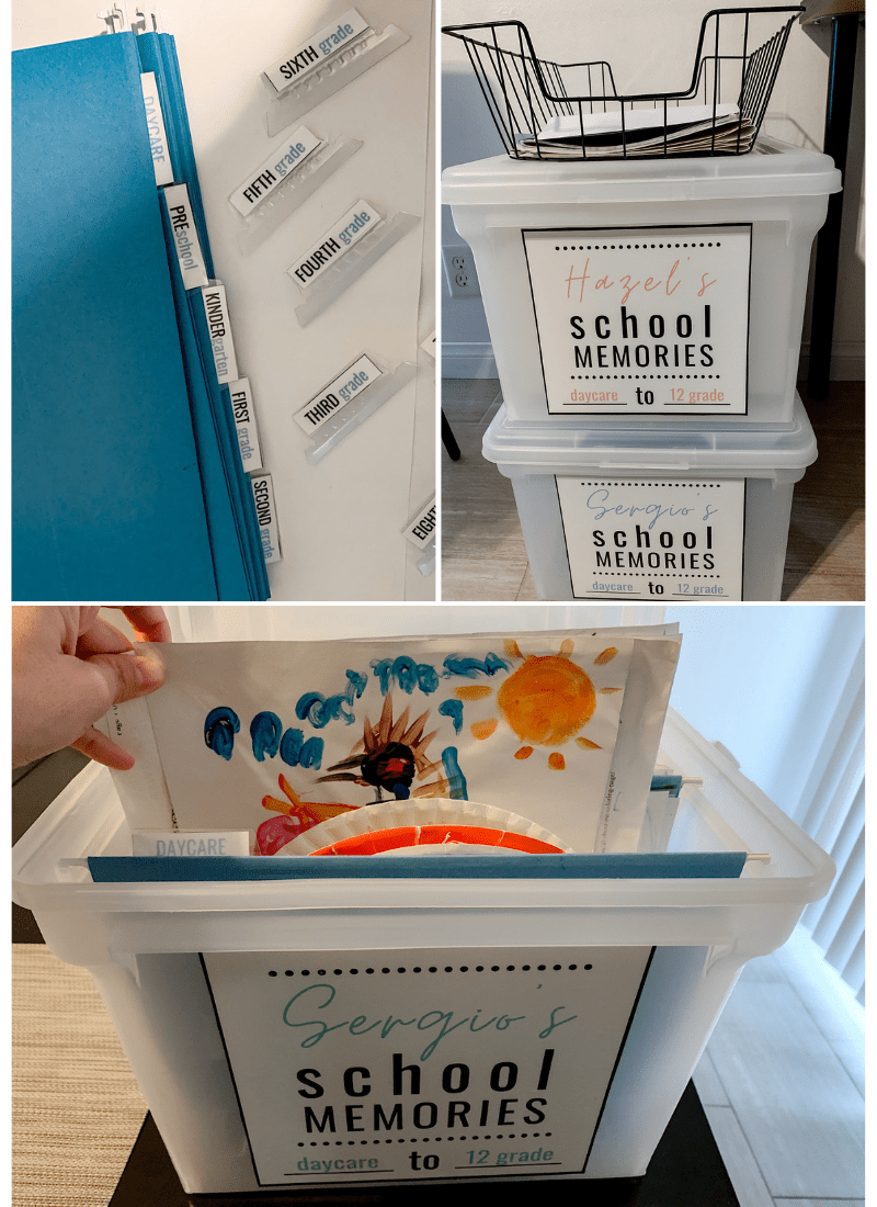 Step-by-Step Guide On How To Make A School Memory Box | *FREE* Printable Labels Included