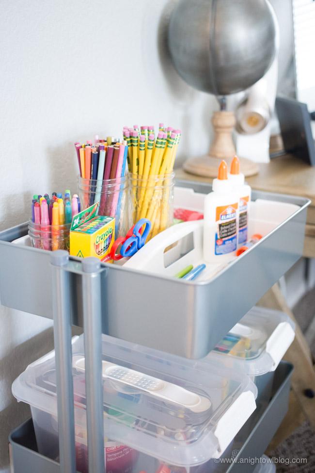 portable homework station ideas