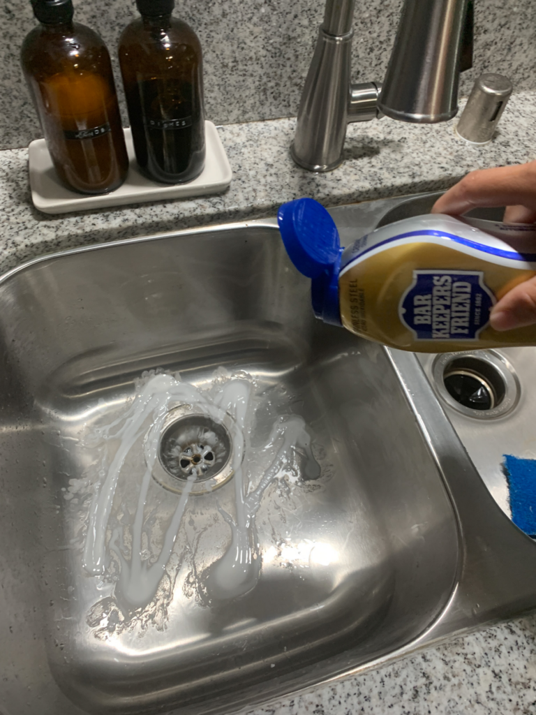 how to clean your kitchen sink drain