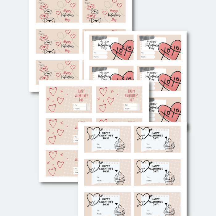 free valentine gift tag printables
