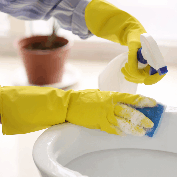 how to deep clean a bathroom