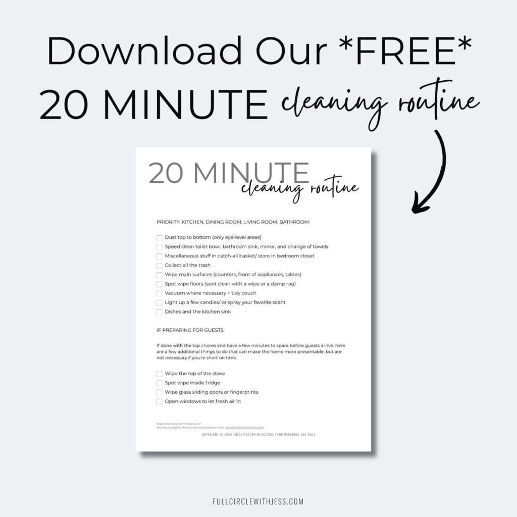 20 minute cleaning routine (1)